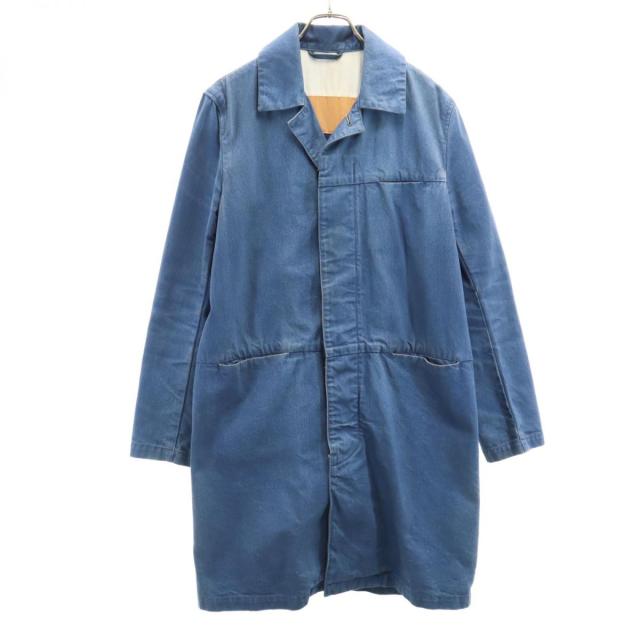 マイビューティフルランドレット 日本製 開襟 デニムコート 1 ブルー系 my beautiful land let メンズ