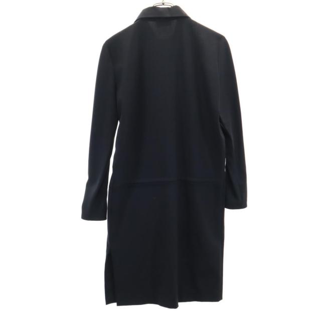 グッチ イタリア製 長袖 ハーフジップ ウールブレンド 膝丈ワンピース