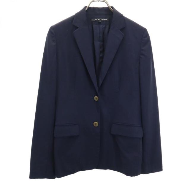 ラルフローレン 日本製 ウール パンツスーツ 上下 セットアップ 9 ネイビー RALPH LAUREN レディース ラルフローレン 日本製 ウール パンツスーツ 上下 セットアップ 9