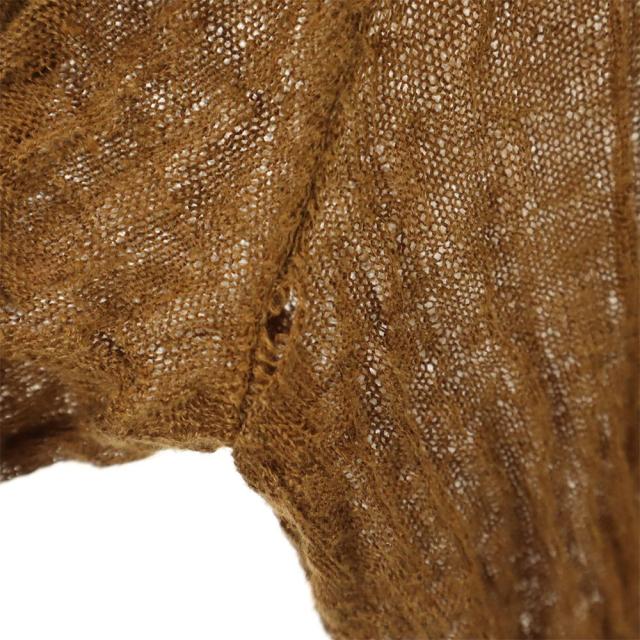 サルヴァトーレフェラガモ 長袖 Vネック リネン カーディガン M