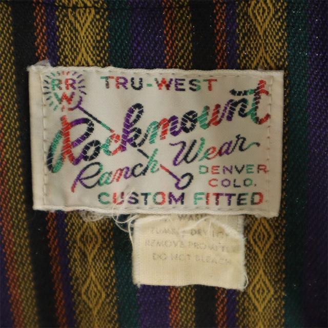 ロックマウント ランチウェア 70s ヴィンテージ ストライプ 長袖