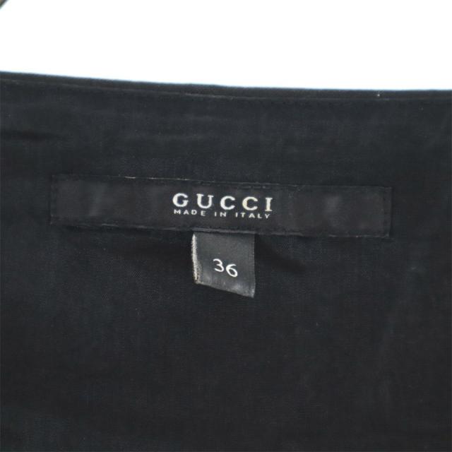 グッチ イタリア製 半袖 膝丈ワンピース 36 ブラック GUCCI レディース グッチ イタリア製 半袖 膝丈ワンピース 36 ブラック GUCCI レディース