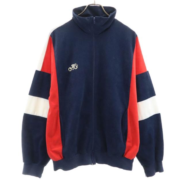 ユーロ 70s 80s ヴィンテージ 起毛 ジップジャケット ネイビー EURO メンズの通販は