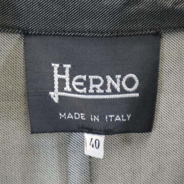 ヘルノ イタリア製 テーラードジャケット 40 ブラック系 Herno