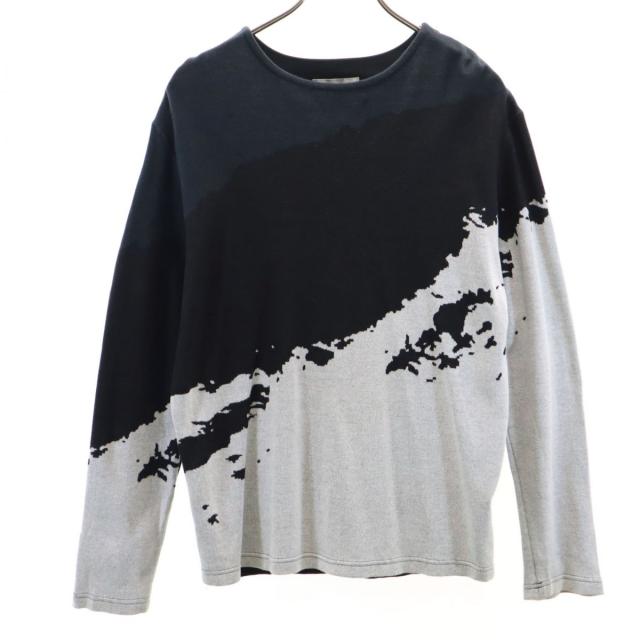 ラッピンノット 長袖 ストレッチ カットソー 2 ブラック系 WRAPINKNOT ニット メンズの通販は 6,717円