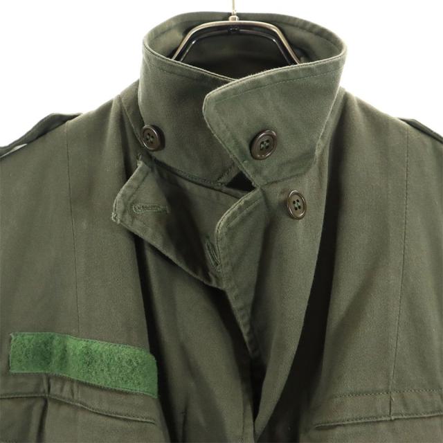 90s vintage フレンチミリタリー　アクティブジャケット　カーキ　仏国 古着 60s 米軍 USAF 「4883A」 黒タグ ミリタリー 2way ヘチマ襟