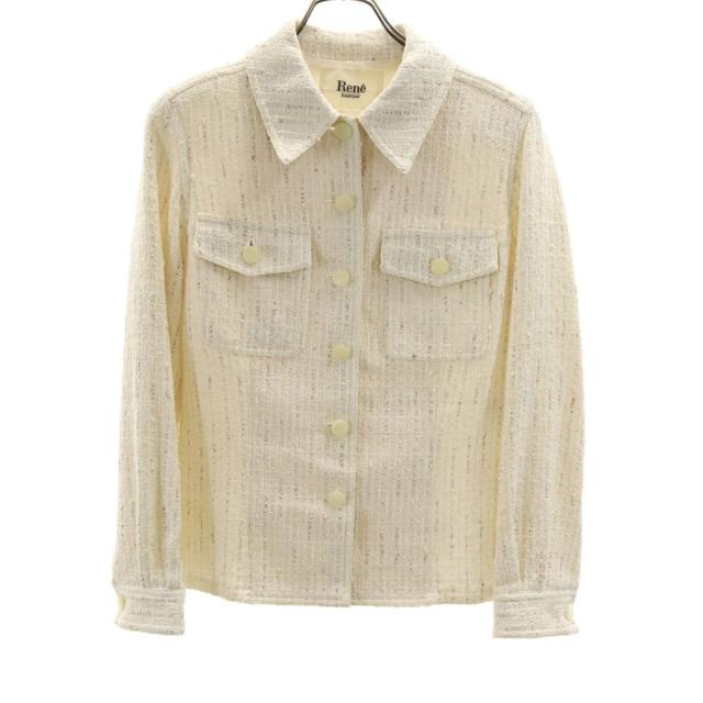 ルネ 日本製 ジャケット 36 ホワイト系 Rene レディース