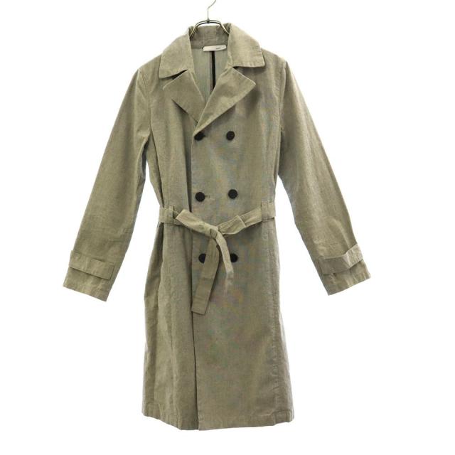 ノット 日本製 ダブル コート 1 グレー KNOTT トレンチコート レディース