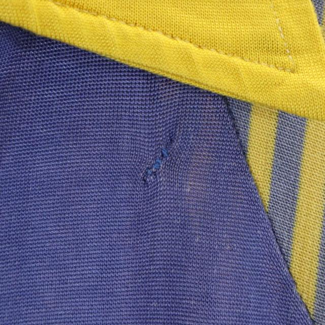 ウィルトン 50s 半袖 ゲームシャツ ポロシャツ M イエロー×ネイビー