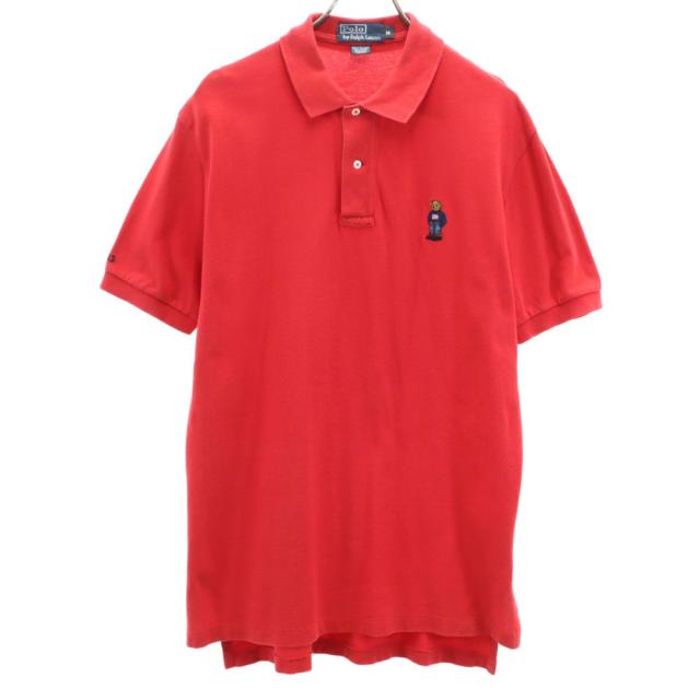 ポロバイラルフローレン ポロベア 半袖 ポロシャツ M レッド系 Polo by 