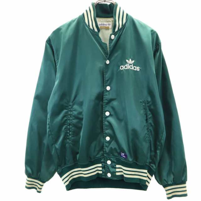 アディダス 70s 80s デサント製 ヴィンテージ トレフォイルロゴ スタジャン L グリーン adidas メンズ