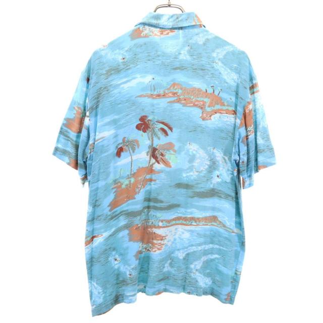 ジミーズ 半袖 アロハシャツ S 水色 JIMMY'Z メンズの通販はau PAY