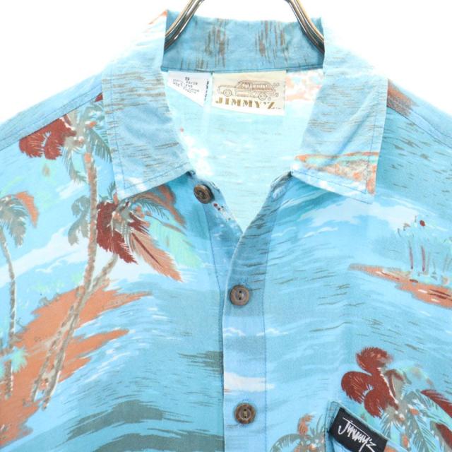 JIMMY'Z半袖アロハシャツ ジミーズ 半袖 アロハシャツ S 水色 JIMMY'Z メンズの通販はau PAY