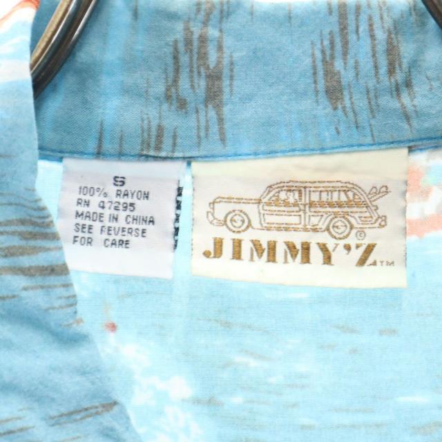 ジミーズ 半袖 アロハシャツ S 水色 JIMMY'Z メンズの通販はau PAY