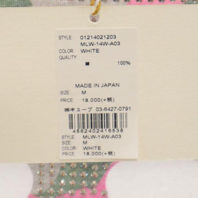 マークアンドロナ 日本製 半袖 Tシャツ M ホワイト MARK&LONA スカル レディース マークアンドロナ 日本製 半袖 Tシャツ M ホワイト MARK&LONA スカル