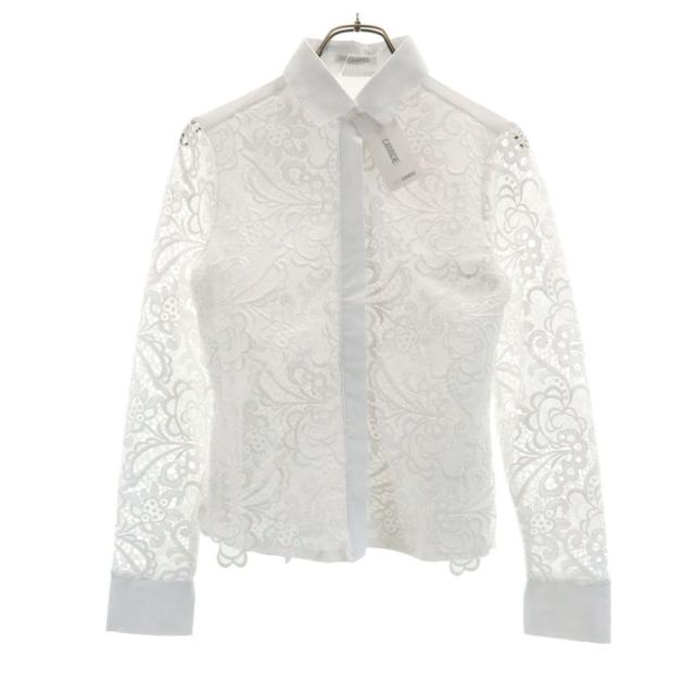 未使用 ナラカミーチェ イタリア製 長袖 ブラウス  ホワイト NARACAMICIE タグ付き レディース