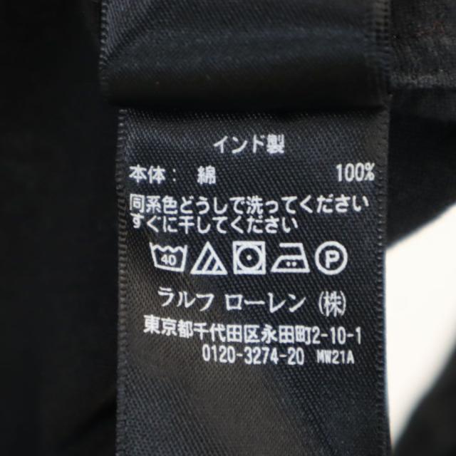 ダブルアールエル 長袖 ボタンダウンシャツ XS ブラック RRL Ralph