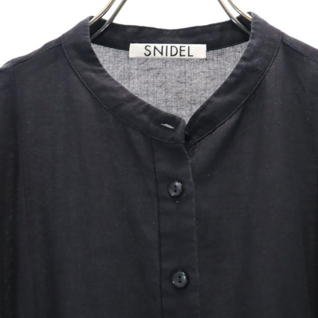 スナイデル 5分袖 パフスリーブ ワンピース ブラック snidel