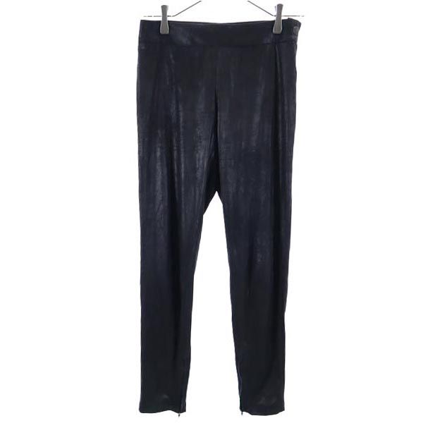 イッセイミヤケ ロングパンツ 1 ブラック系 ISSEY MIYAKE サイド裾ジップ レディース