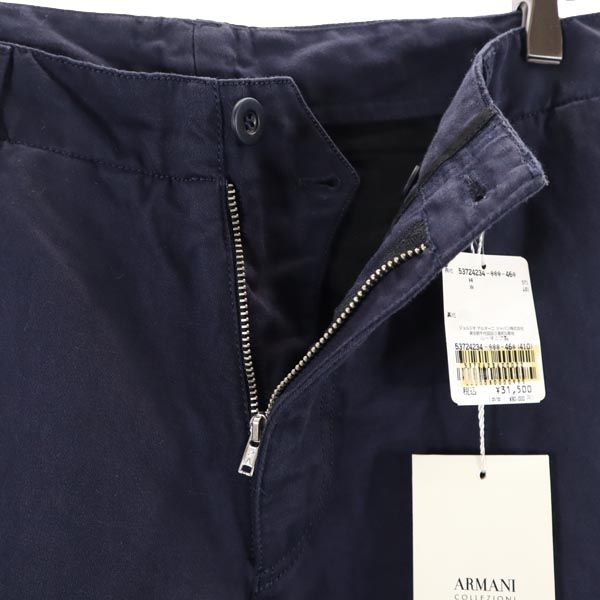 未使用 アルマーニコレッツォーニ ロングパンツ 46 ネイビー系 ARMANI COLLEZIONI メンズ_5