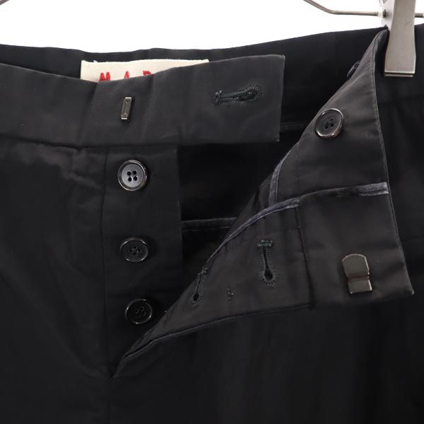 マルニ イタリア製 クロップドパンツ 38 黒いこと系 MARNI 名取り草飛球 レディース