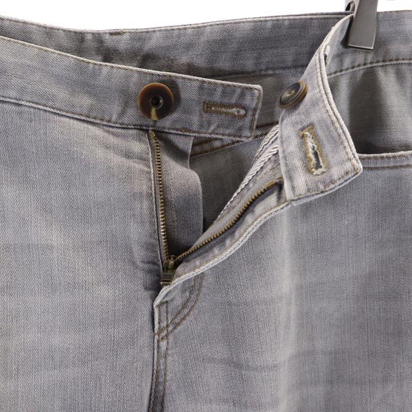 ブルネロクチネリ イタリア製 テーパードデニムパンツ USA4 グレー系