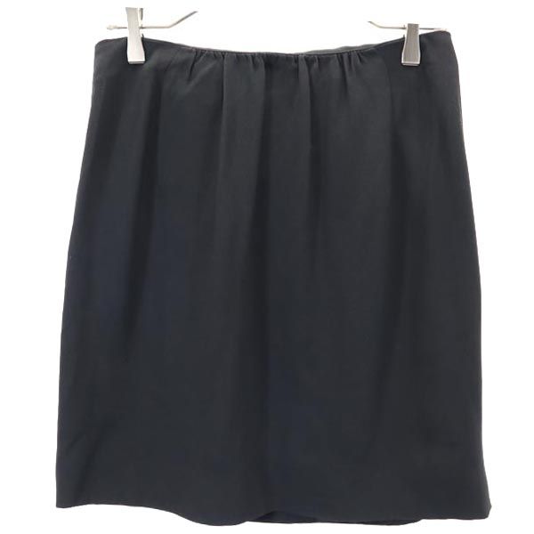 【美品】ミュウミュウ　ミニ丈スカート・ラップスカート・巻き・プリーツ ミュウミュウ ラップスカート 美品ミュウミュウ ミニ丈スカート