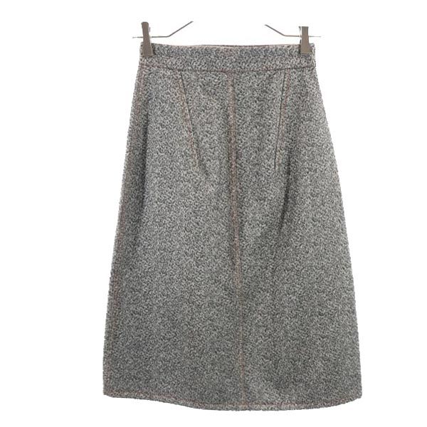 アクネストゥディオズ ミディ丈 ラップスカート 32 グレー系 ACNE