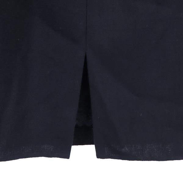 フォクシー 日本製 ミディ丈 タイトスカート 38 濃紺 FOXEY レディース