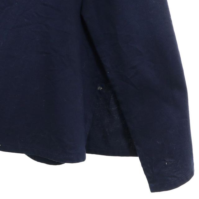 ヨウジヤマモト 日本製 ロング丈 シワ加工 フレアスカート 1 ネイビー Yohji Yamamoto レディース_3