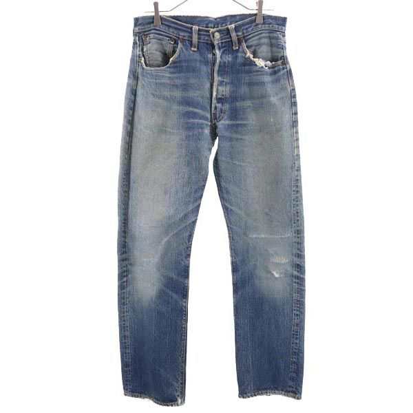 リーバイス 70s BIG E 66前期 足長R 赤耳 ストレートデニムパンツ w33 Levi’s ボタンフライ ジーパン メンズ