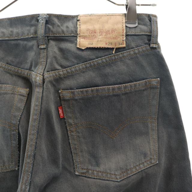 古着 Levi's リーバイス 90s 512 ブラック デニムパンツ W29 ブラック系 極東リーバイス オールド ヴィンテージ メンズ リーバイス 90s 512 ブラック デニムパンツ W29 ブラック系 Levi's