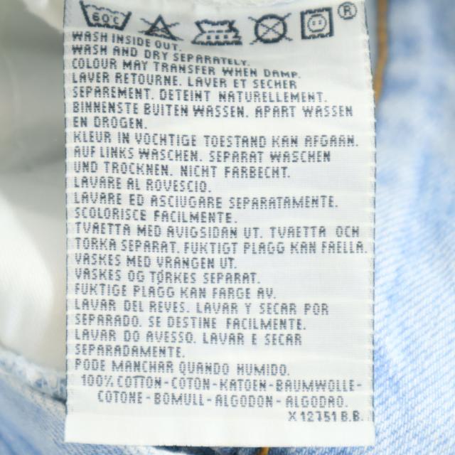 リーバイス 94年製 90s 630 イタリア製 ユーロリーバイス デニムパンツ W36 アイスブルー Levi’s ジーンズ メンズ_8