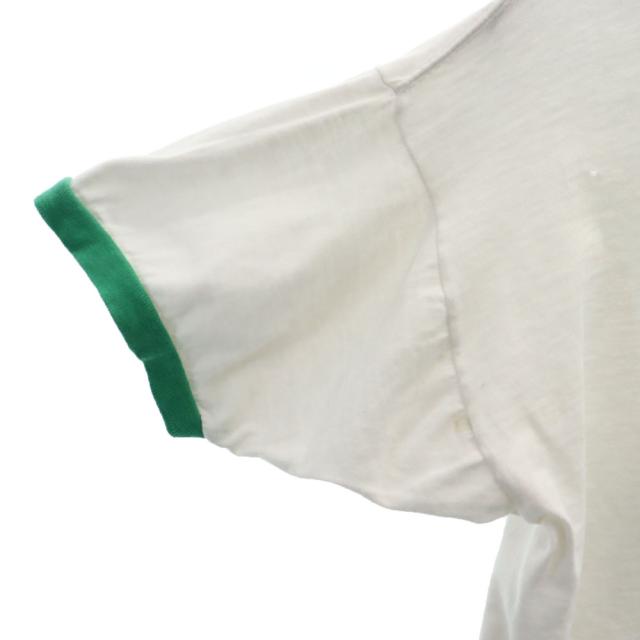 チャンピオン 70s USA製 バータグ スヌーピー カレッジ リンガー 半袖 Tシャツ M 白系 Champion メンズ_2