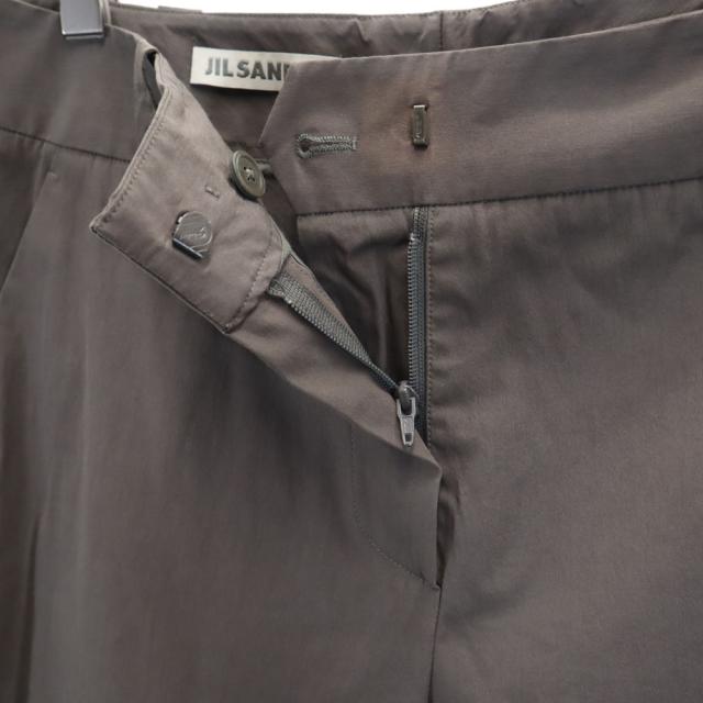 ジルサンダー イタリア製 クロップドパンツ 36 ブラウン系 JIL SANDER レディース_3