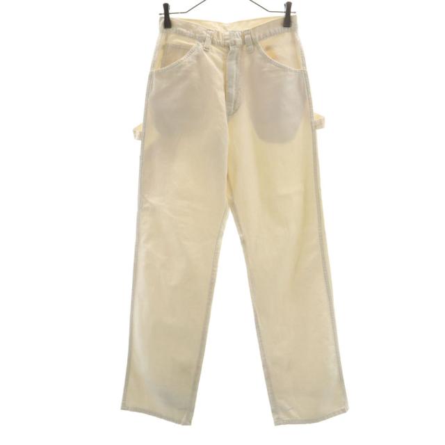 ディッキーズ 70s 黒タグ ヴィンテージ ペインターパンツ W28 アイボリー系 Dickies ワーク レディース