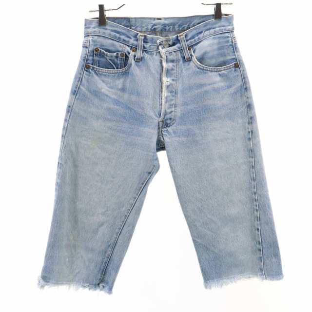 リーバイス 80s ボタン裏6 66後期 デニム ハーフパンツ W30 ブルー Levi’s メンズ