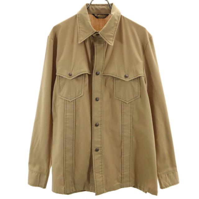 ジョンブレア 80s ヴィンテージ 長袖 シャツジャケット ベージュ John 