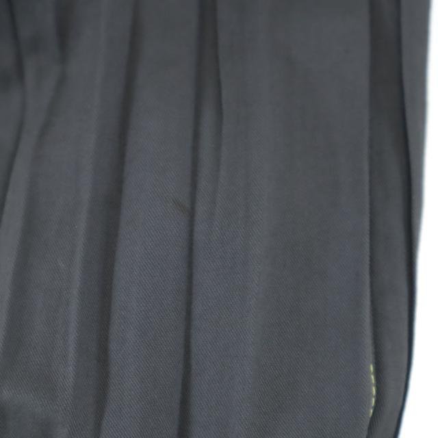 イッセイミヤケ 日本製 プリーツ加工 ロングパンツ S チャコールグレー ISSEY MIYAKE メンズ_6