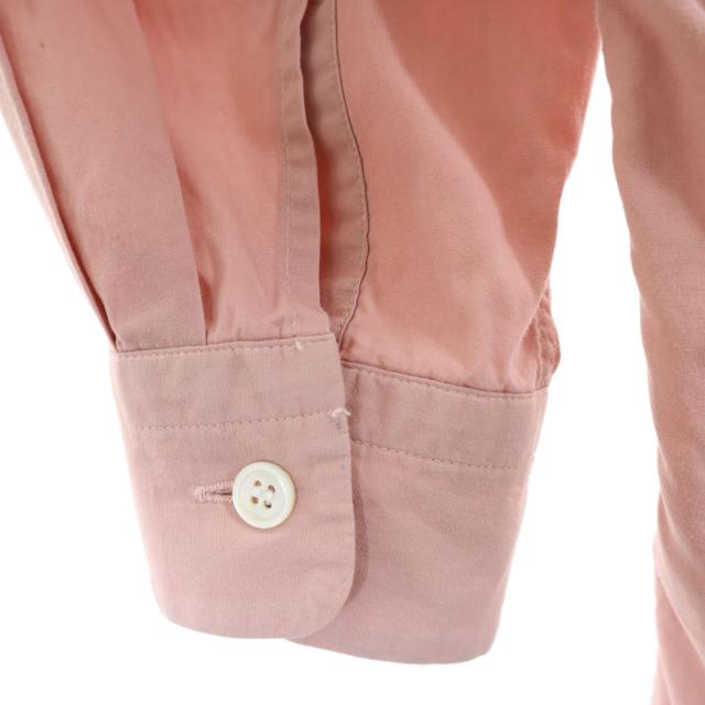 イッセイミヤケ 日本製 長袖 バンドカラーシャツ 1 ピンク ISSEY