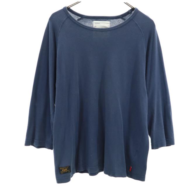 ダブルタップス 7分袖 Tシャツ 2 ネイビー WTAPS ロンT メンズの通販は 