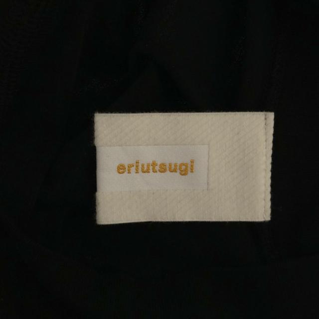 エリウツギ 日本製 7分袖 カットソー F ブラック eriutsugi レディース_6