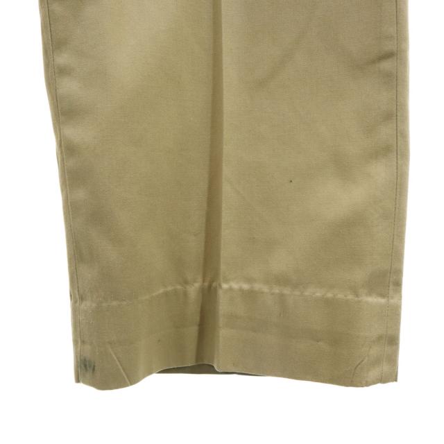 古着 USMC アメリカ海兵隊 70s DSA ヴィンテージ トラウザー ロングパンツ W31 ベージュ メンズ アメリカ海兵隊 70s DSA ヴィンテージ トラウザー ロングパンツ W31