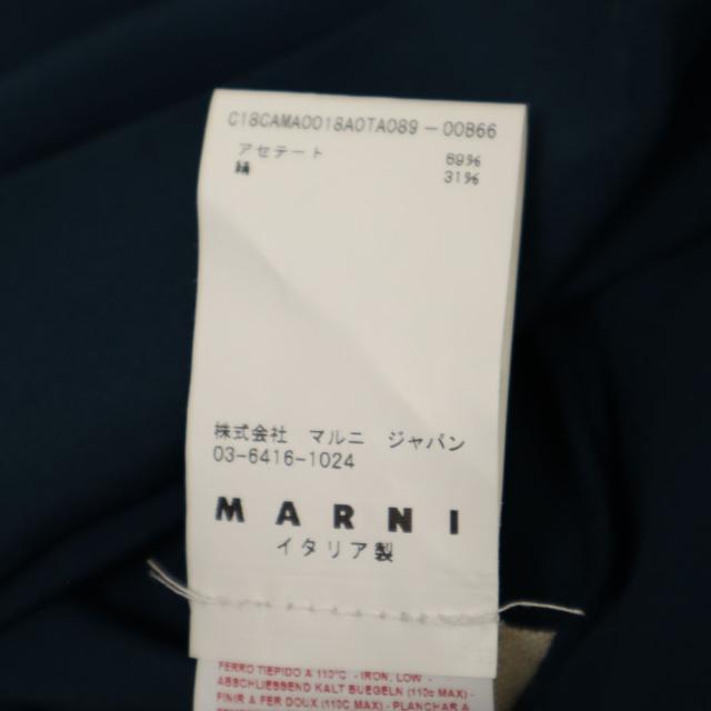 マルニ イタリア製 半袖 アシンメトリー ブラウス 38 青緑系 MARNI 変形 メンズ_7