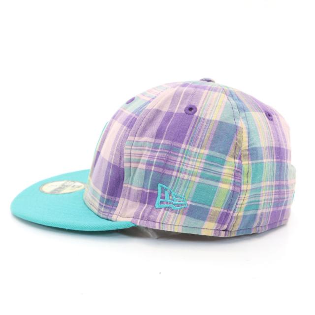 NEW ERA ニューエラ 59FIFTY チェック柄 キャップ 7 1/8 パープル系