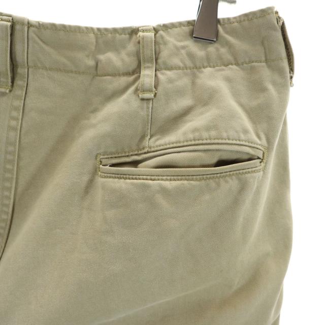 ARMY 復刻 メタルボタン チノパンツ W31 ベージュ ARMY ボタンフライ メンズ_2