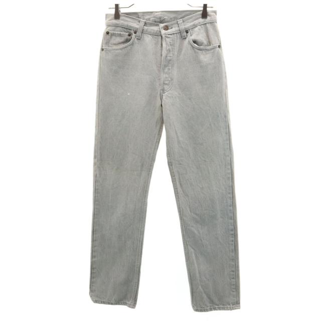 リーバイス 80s 501 USA製 オールド 先染め ボタンフライ ストレートデニムパンツ w30 グレー系 Levi’s ジーパン メンズ