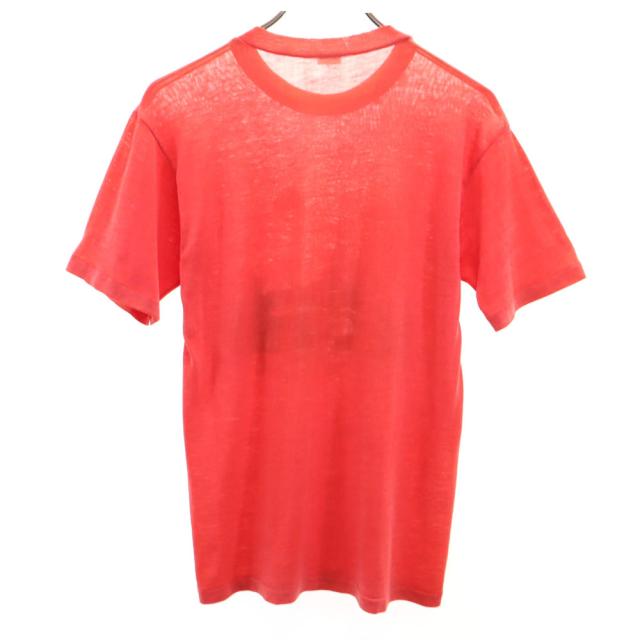 ヴィンテージ 70s 80s スヌーピー柄 プリント 半袖 Tシャツ レッド系