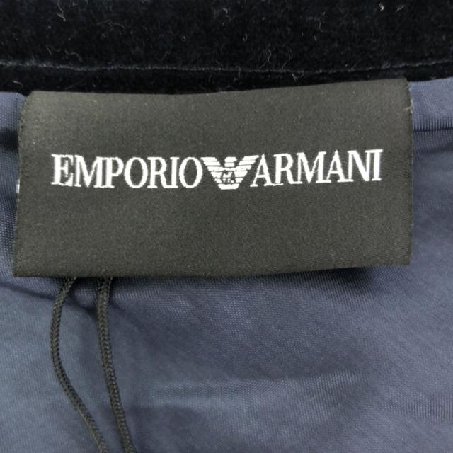 未使用 エンポリオアルマーニ ミディ丈 フレアスカート 42 ネイビー Emporio Armani タグ付き バックジップ レディース_6