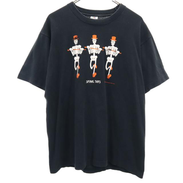フルーツオブザルーム 90s USA製 スパイナルタップ 半袖 シングルステッチ Tシャツ L SPINAL TAPS 映画 オールド ヴィンテージ メンズ